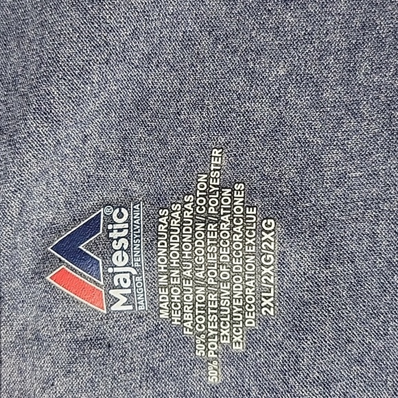 MAJESTIC Denver Bronco's Long Sleeves Blue Men's Shirt 2XL/XG - Picture 7 of 7